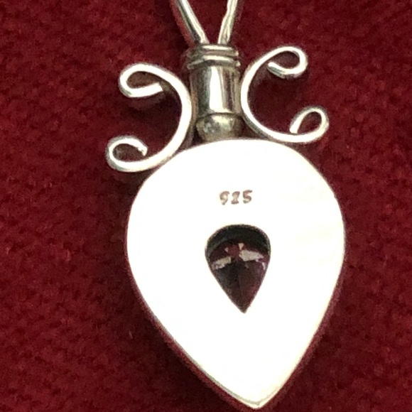 Genuine 925 Sterling Silver & CZ Pendant & Earrings Set - Picture 5 of 6